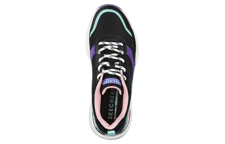 (WMNS) Skechers Rovina Low-Top Black/Purple 155011-BKPR