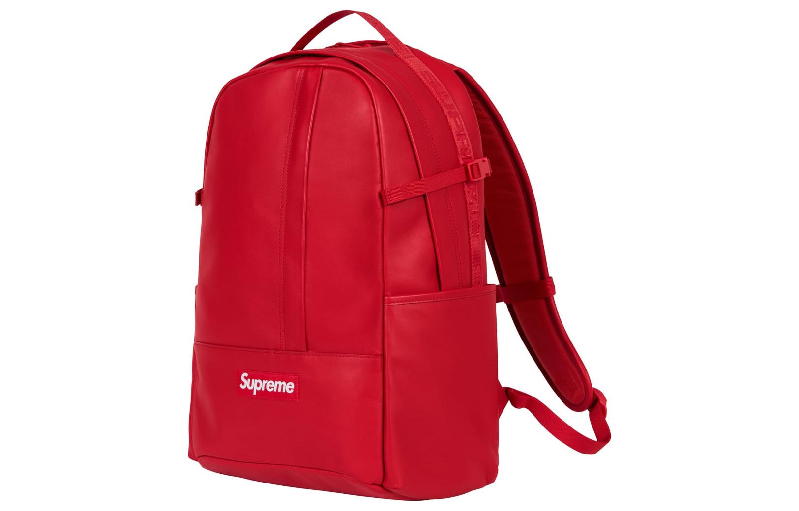 Supreme FW23 Leather Bag 'Red' SUP-FW23-0829