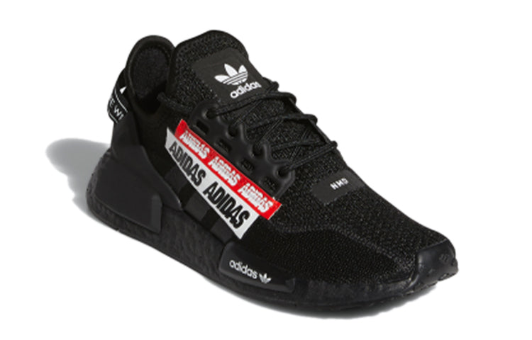 (GS) adidas NMD_R1 V2 J 'Overbranded - Core Black' H02540
