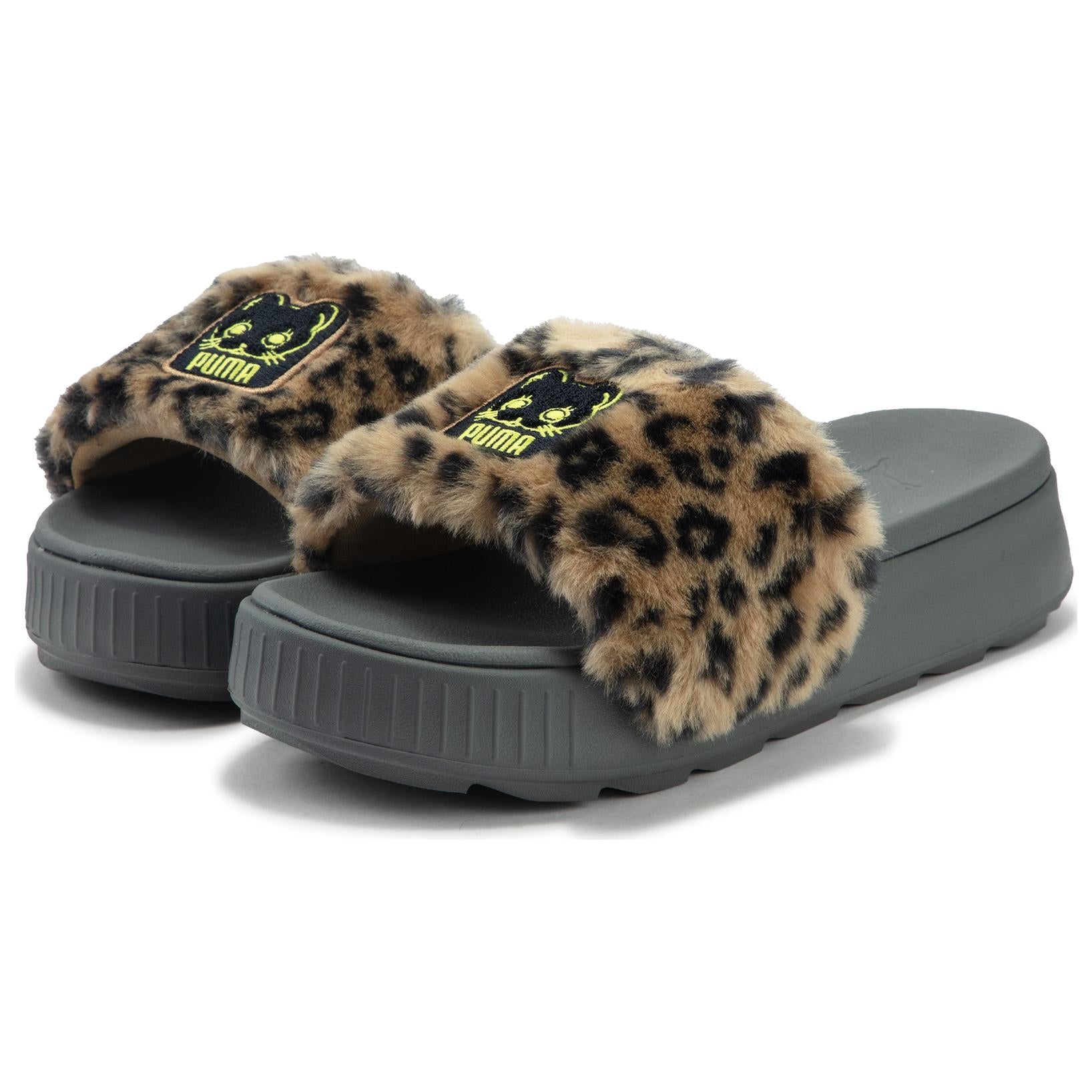 (WMNS) PUMA NEKO-san Carmen Slides 'Tan Grey' 399427