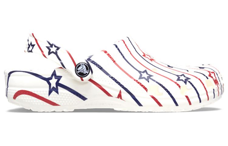 Crocs Classic Stars and Stripe Clog 'White Multi' 208877-94S