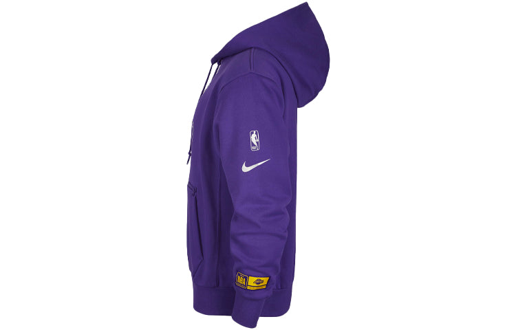 Nike NBA Los Angeles Lakers Courtside Casual Sports Pullover Purple CV4046-504
