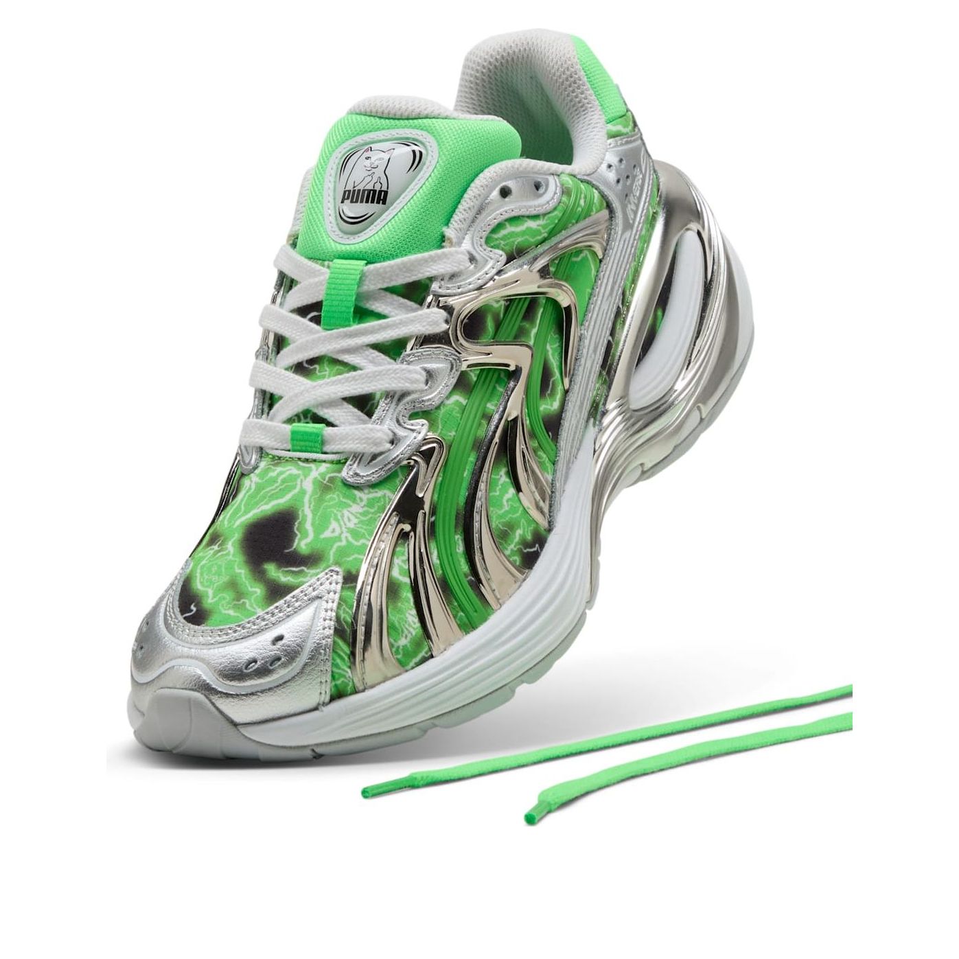 PUMA x RIPNDIP Inverse 'Silver Fluro Green' 403649-01