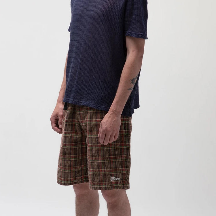 Stussy Nepal Plaid Mountain Short 'Brown' 112252