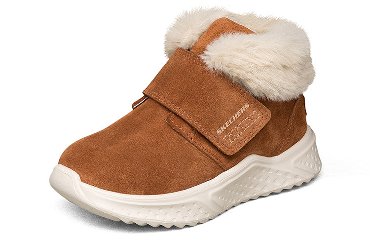 (GS) Skechers Winter Boots 'Tan White' 660087N-BRN