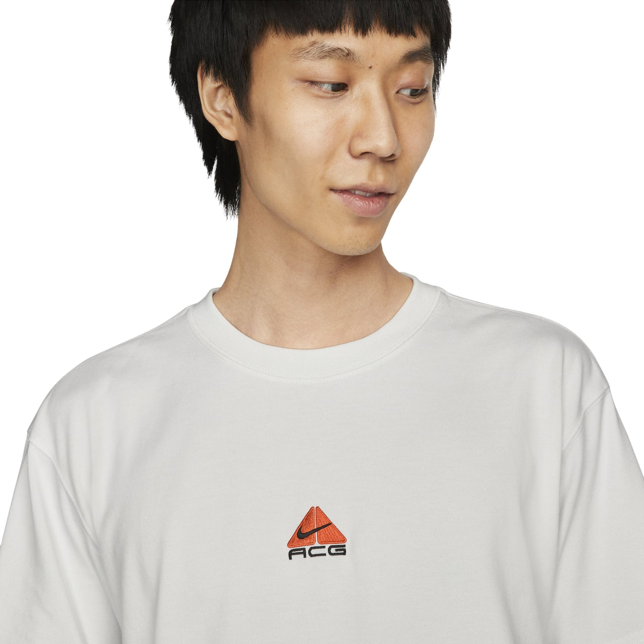 Nike As M Nrg Acg Ss Solid Color Chest Pattern Printing Round Neck Short Sleeve White DQ1816-121