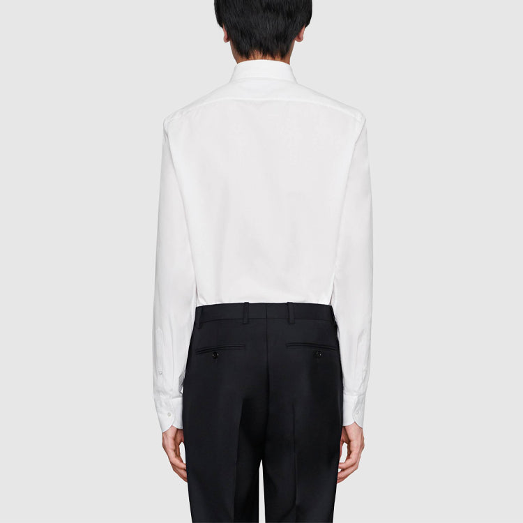 Gucci SS21 Button Long Sleeves Shirt White 494722-21131-9000