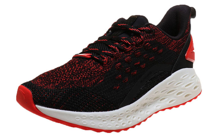 (WMNS) ANTA Running Series Sneakers 'Black with Red Mesh' 12915588-10