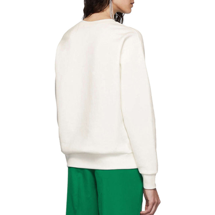 (WMNS) Gucci Cotton Tennis Racket Print Sweatshirt For Ivory 469250-XJBIY-9381