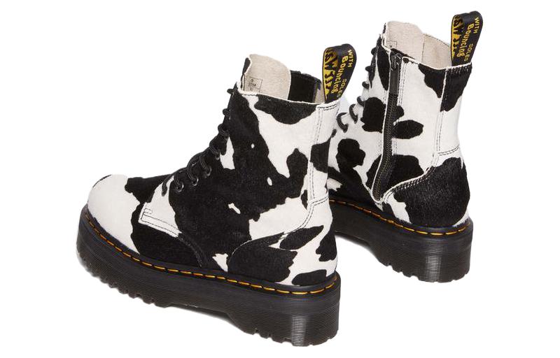 Dr. Martens Jadon Boot Hair-On Platforms Boots 'Cow Print' 31094934