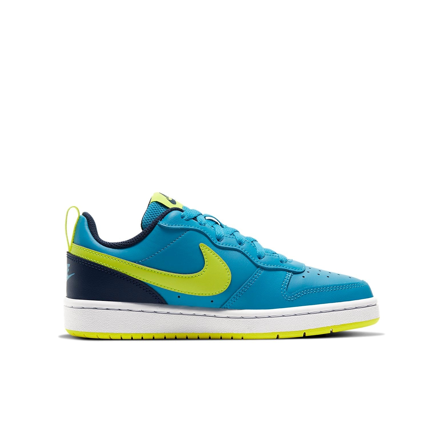 (GS) Nike Court Borough Low 2 'Laser Blue Lemon Venom' BQ5448-400