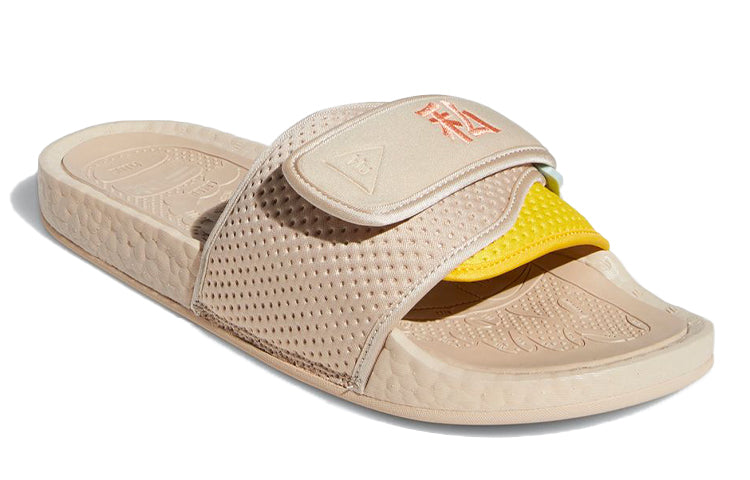 adidas originals Chancletas Hu Slippers Brown/Yellow FZ2231