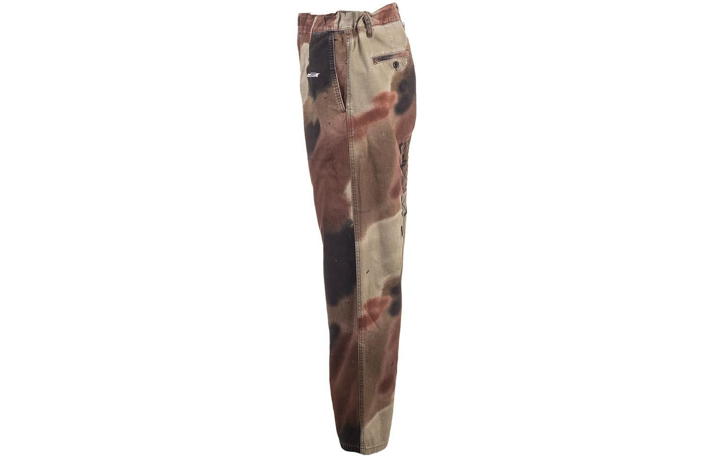Off-White Fw20 Camo Stencil Trousers OMCA138E20FAB0016001