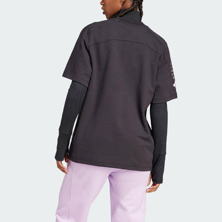 (WMNS) adidas x Stella McCartney Logo Tee 'Black' IB6854