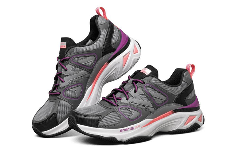 (WMNS) Skechers Energy Racer Grey/White/Pink 149371-CCPK