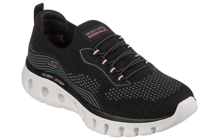 (WMNS) Skechers Go Walk Glide Step Flex 'Black Pink' 124808-BKPK