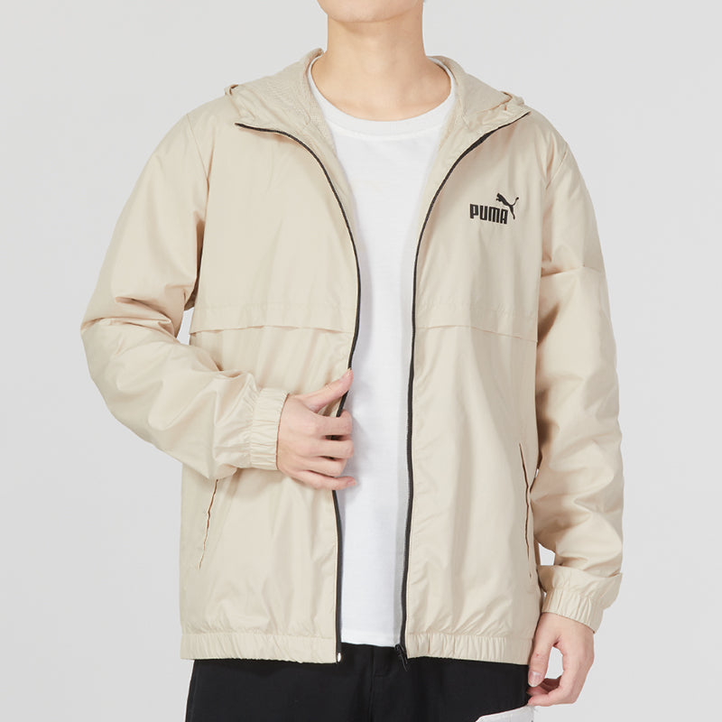 PUMA ESS Solid Windbreaker Logo 'Beige' 849462-88