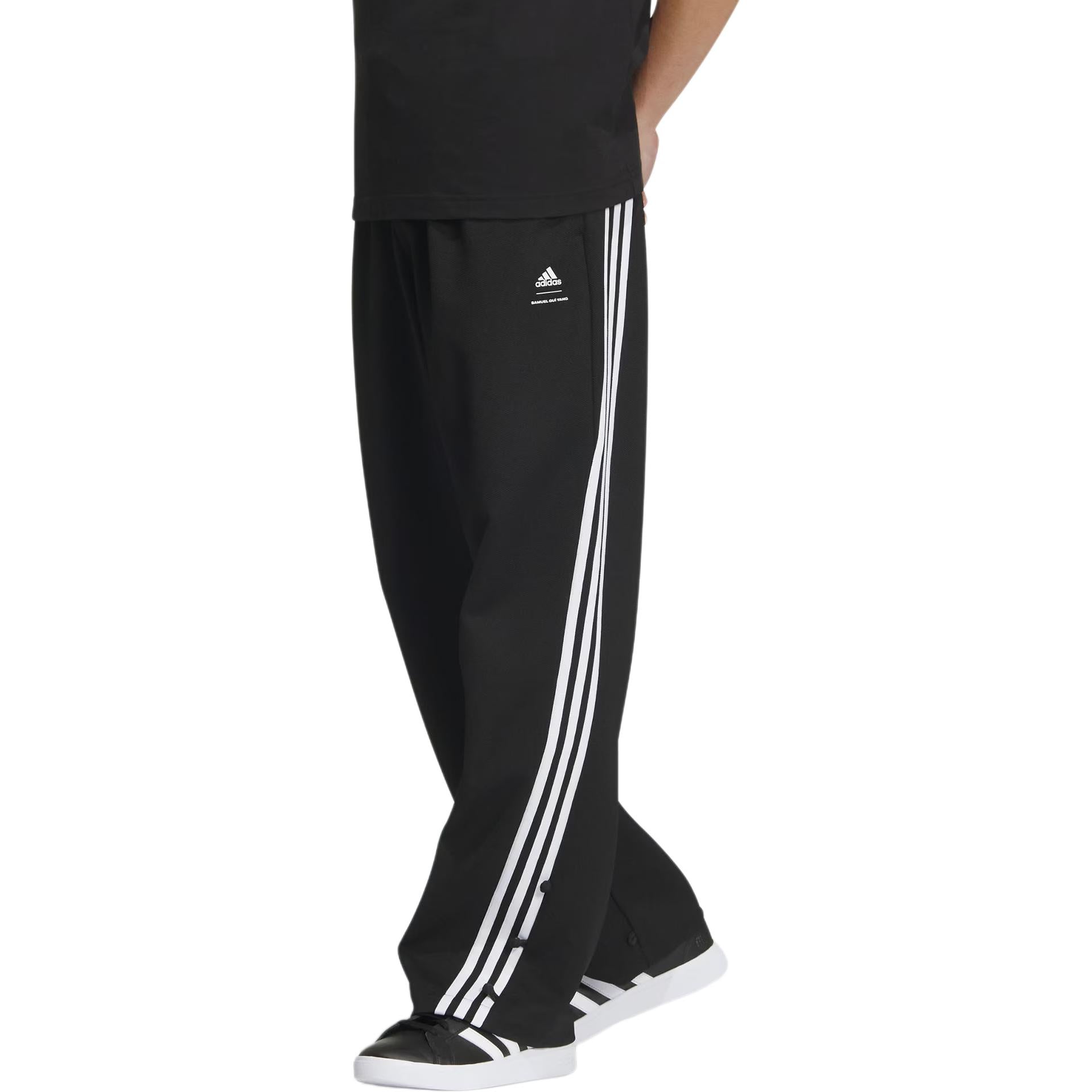 adidas Originals Track Pant Asia Sizing 'Black White' JE1119