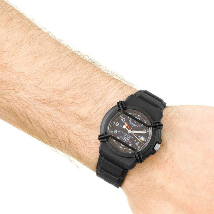 CASIO Waterproof Sports Mens Black Analog HDA-600B-1B