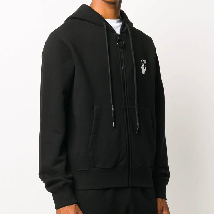 Off-White Painting Arrow Zipper Long Classic Black OMBE001F20FLE0031001