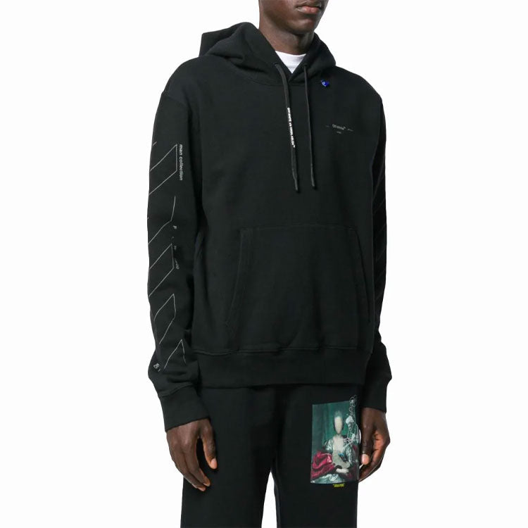 Off-White Back Logo Printing Ordinary Version Black OMBB034E19E300031091