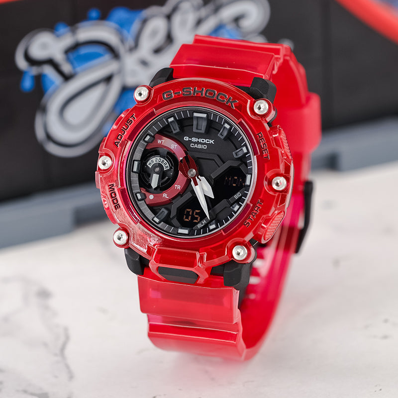 CASIO G-Shock Analog-Digital 'Red' GA-2200SKL-4APR