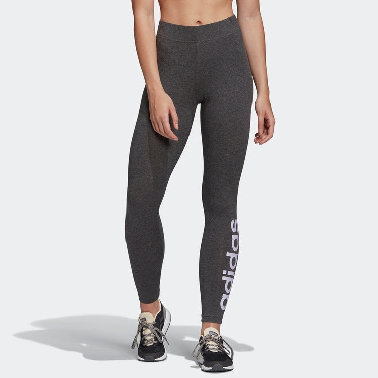 (WMNS) adidas Essentials Linear Leggings 'Black White' DP2386
