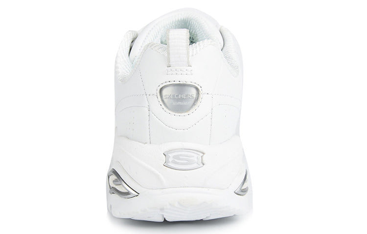 (WMNS) Skechers D'Lites Low-Top Running Shoes White 12491-WHT