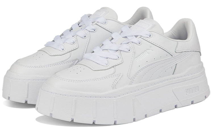 (WMNS) PUMA Mayze Stack Edgy 'Triple White' 388444-01