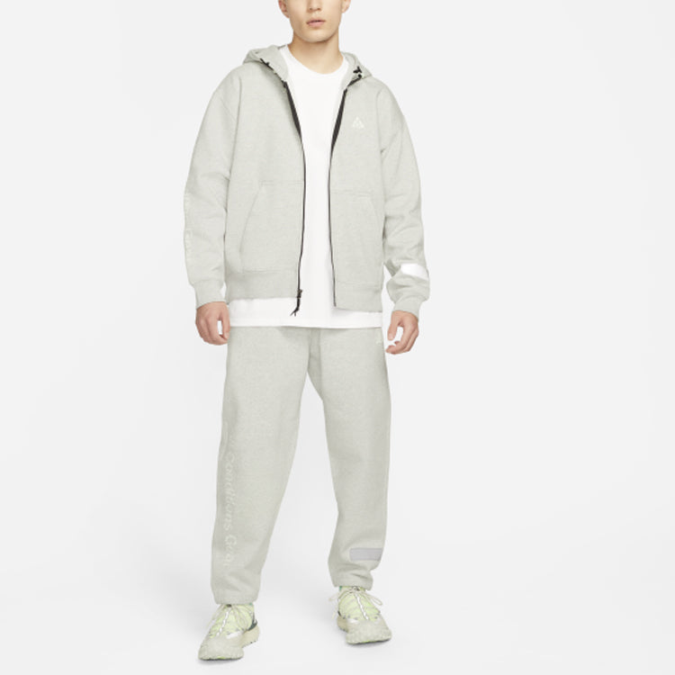 Nike Solid Color Casual Sports Long Pants Couple Style Gray DM4247-050