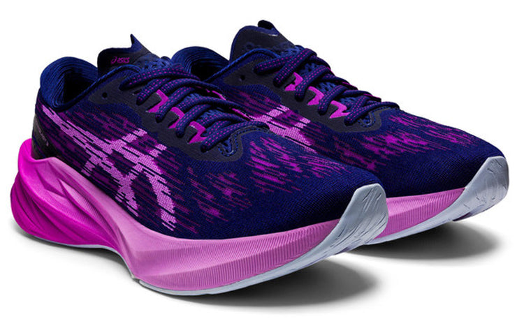 (WMNS) ASICS Novablast 3 Sneakers 'Black Purple' 1012B288-401