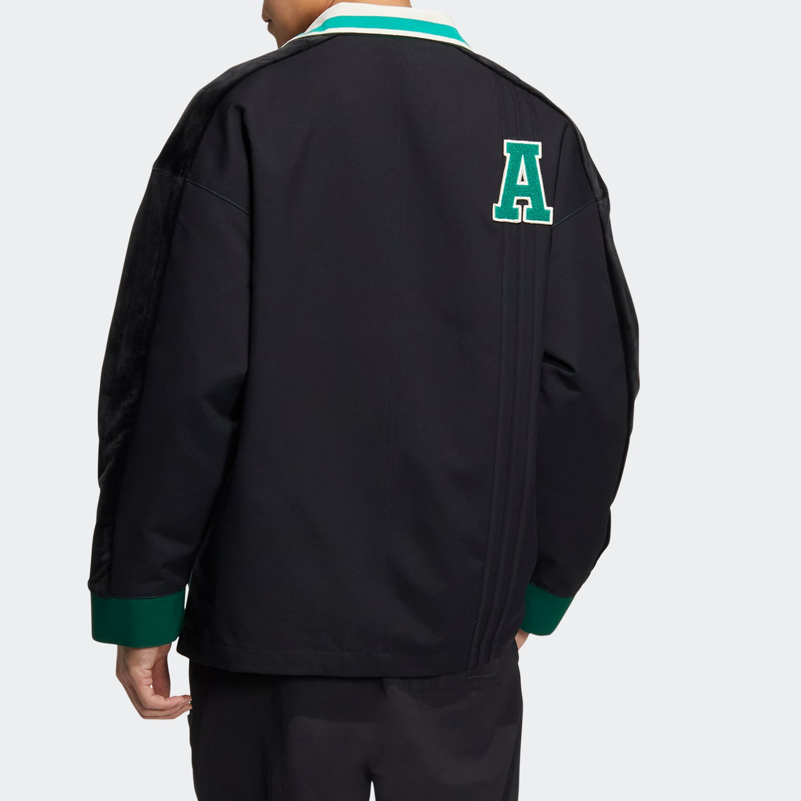 adidas originals Anti University Jacket 'Black Green' HY7238