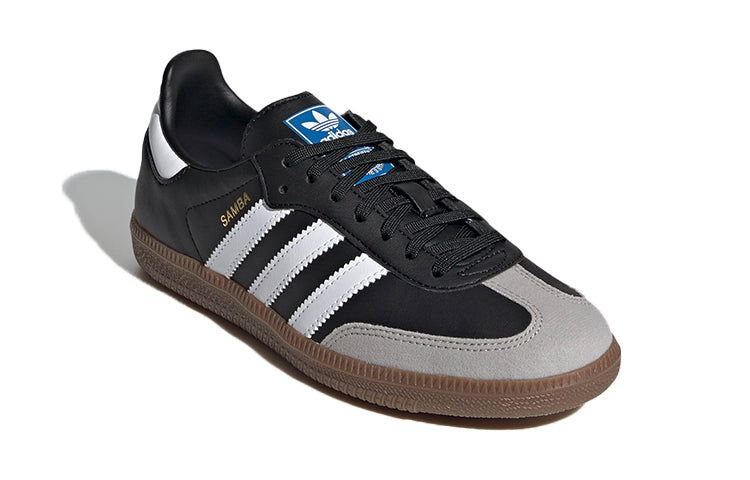 (GS) adidas Samba J 'Black White Grey' GZ8348