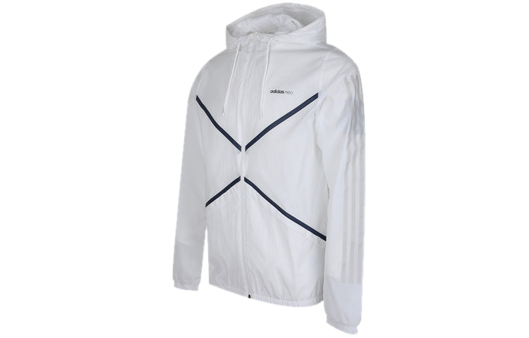 adidas neo M Cs Wb Windproof Slim Fit Sports Jacket White FK9924
