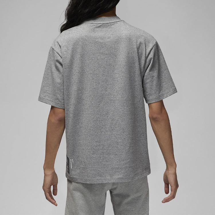 Men's Nike Alphabet Printing Logo Round Neck Short Sleeve Gray T-Shirt DM3103-010