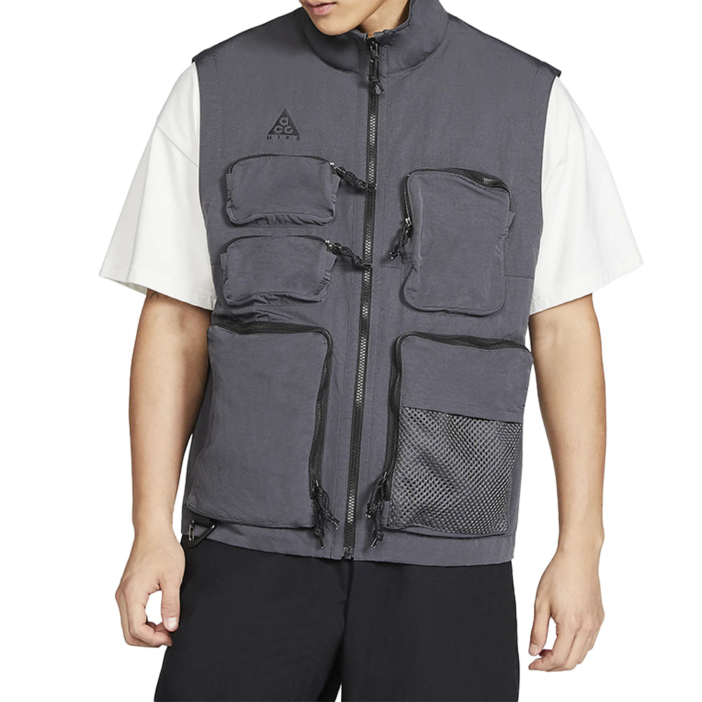 Nike Multiple Pockets Sports Functional Logo Vest Gray CK7236-060