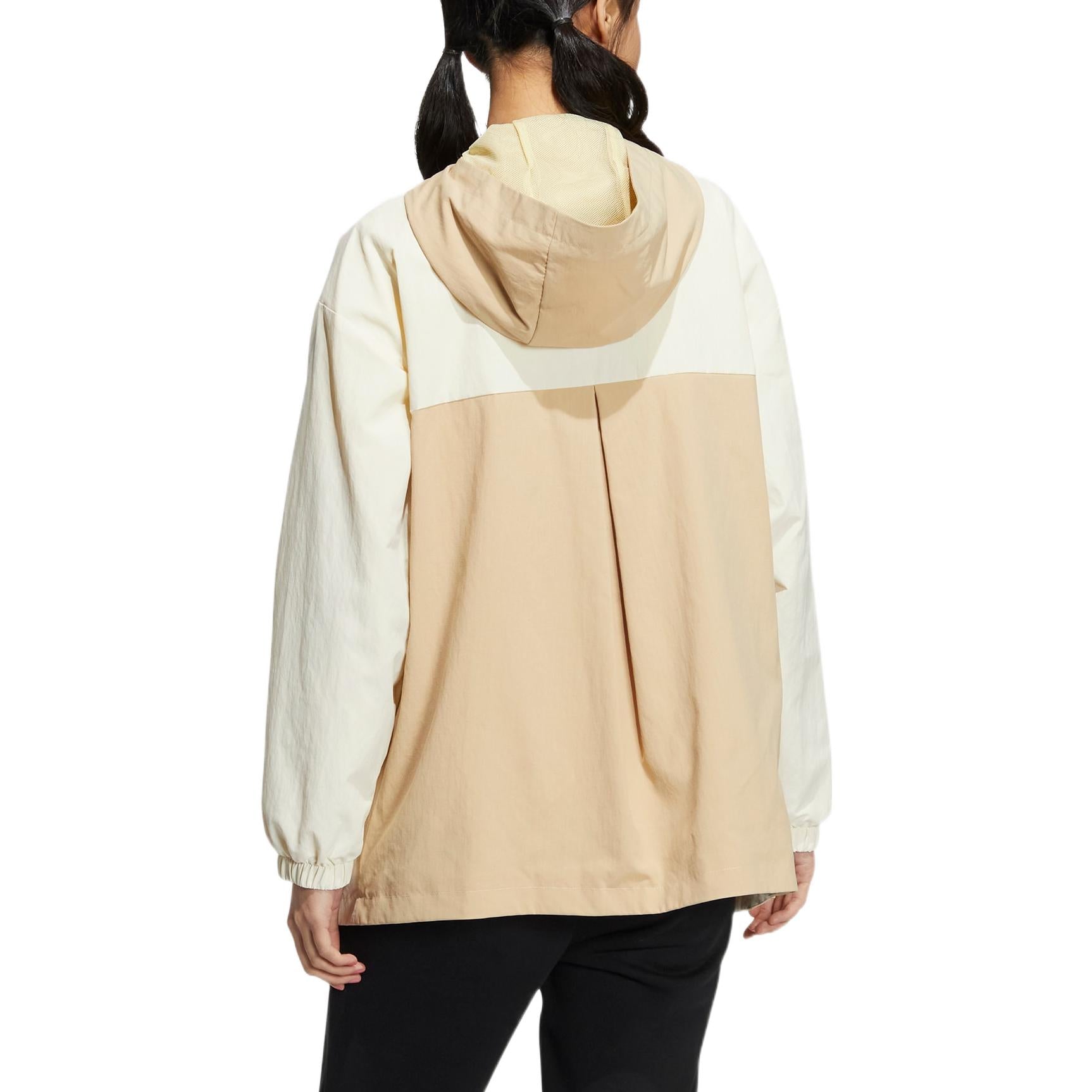 (WMNS) adidas Neo Utility Windbreaker Jackets 'Beige White' HM2021