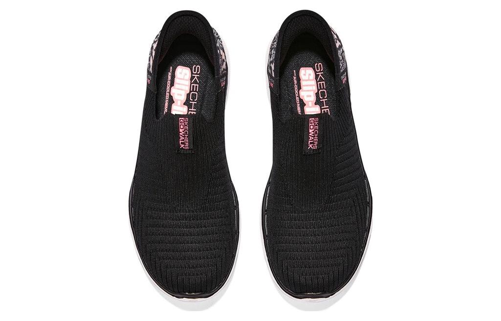 (WMNS) Skechers Go Walk 6 Slip In 'Black Pink' 124626-BKPK