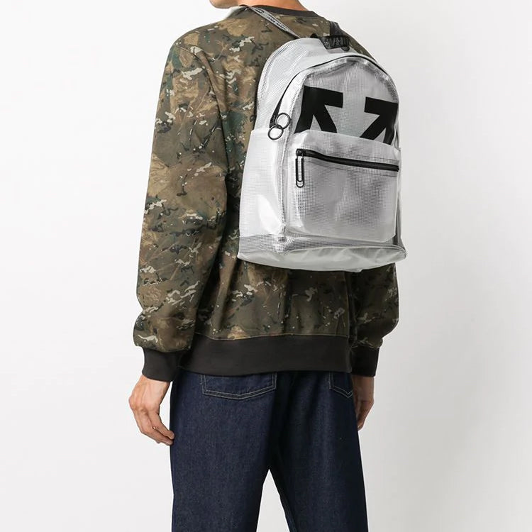 Off-White Arrows White Backpack OMNB029E20PLA0010110