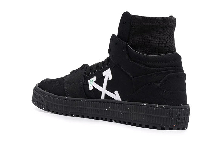 Off-White 3.0 Off Court High Eco Canvas Sneaker 'Black White' OMIA065F21FAB0011010
