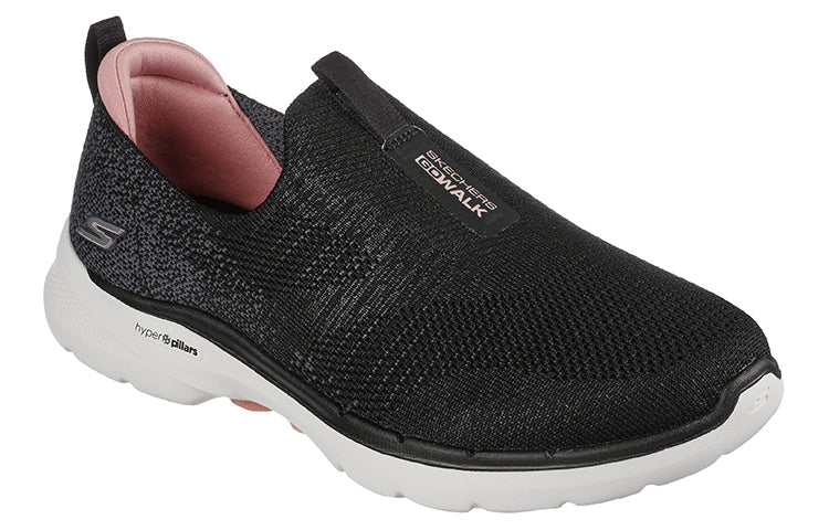 (WMNS) Skechers Gowalk 6 Loafers Black 124502-BKPK