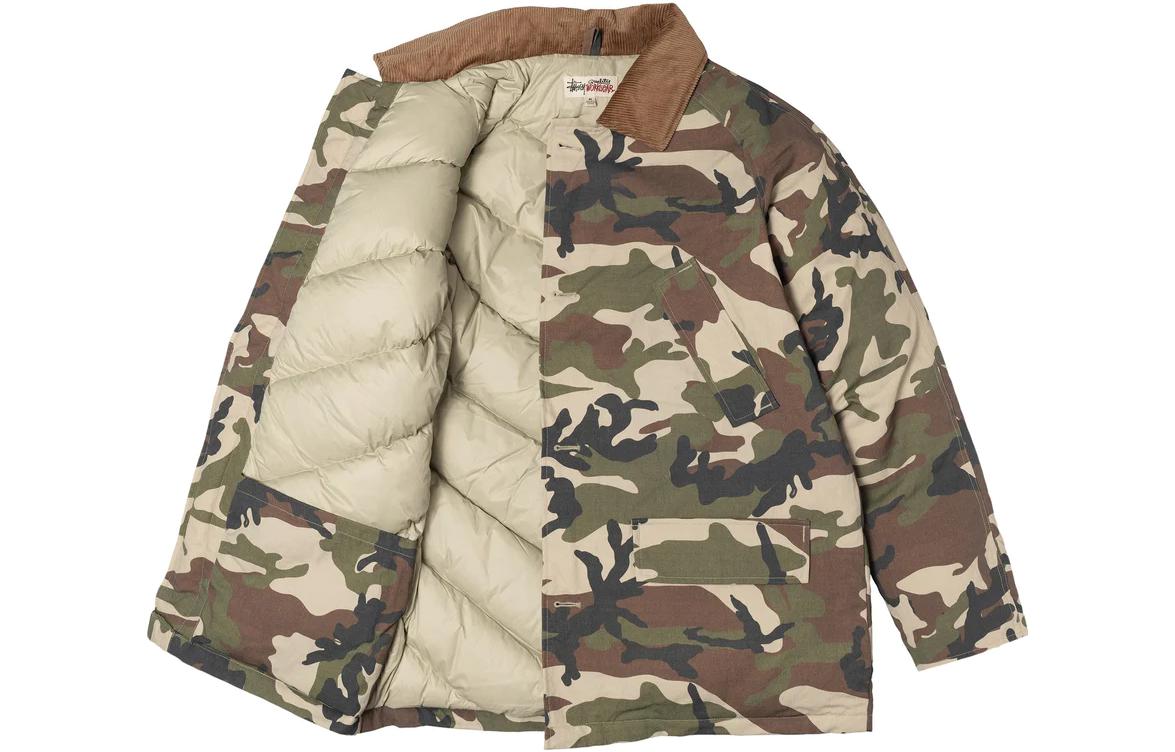 Stussy x Denim Tears Ripstop Down Army Jacket 'Camo' 315296