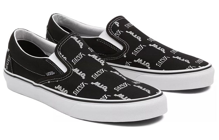 Vans Shadow Vans Classic Slip-On Skate Shoes Black/White VN0A5JMHB0H