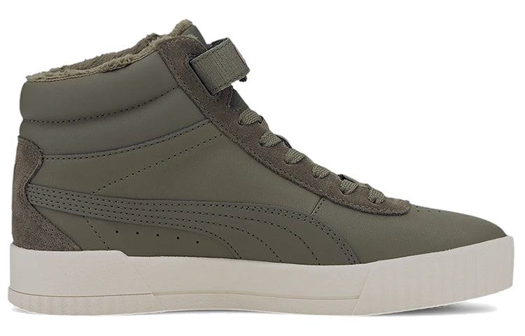(WMNS) PUMA Carina Mid Winterized 'Green White' 374140-02