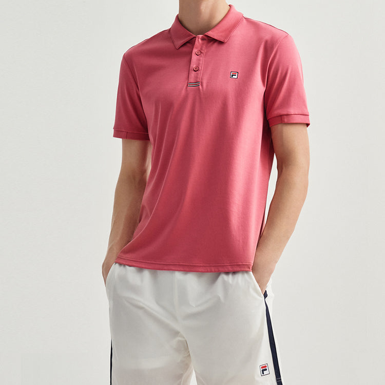 FILA Short Sleeve Polo Shirt Rose Red F11M031106F-RD