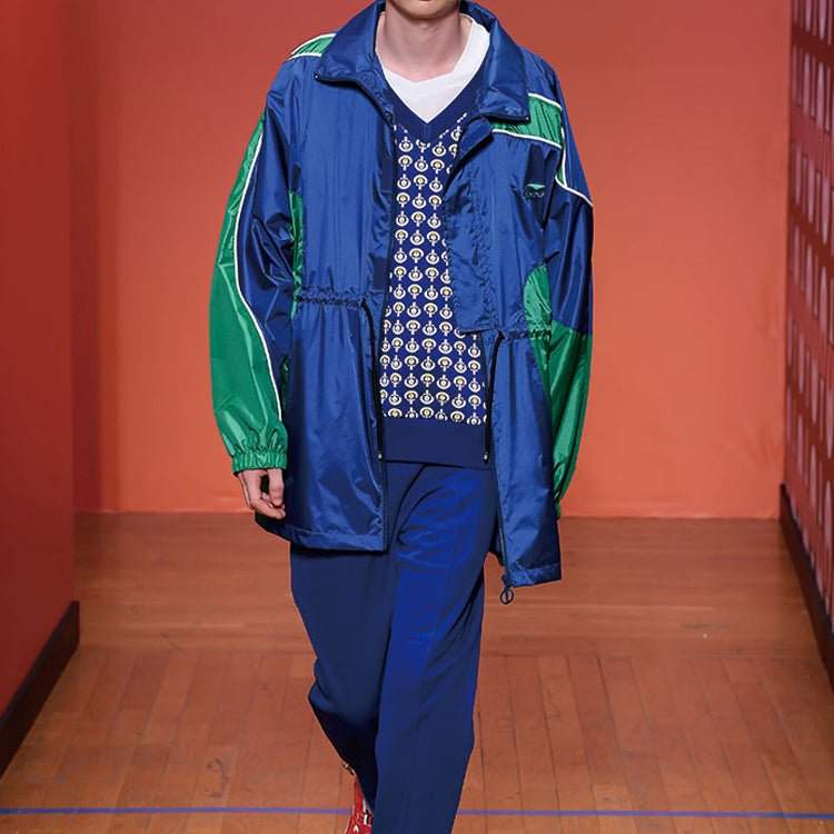 Li-Ning Paris fashion week SS20 Series Loose Sports Jacket Navy Blue AFDQ247-1