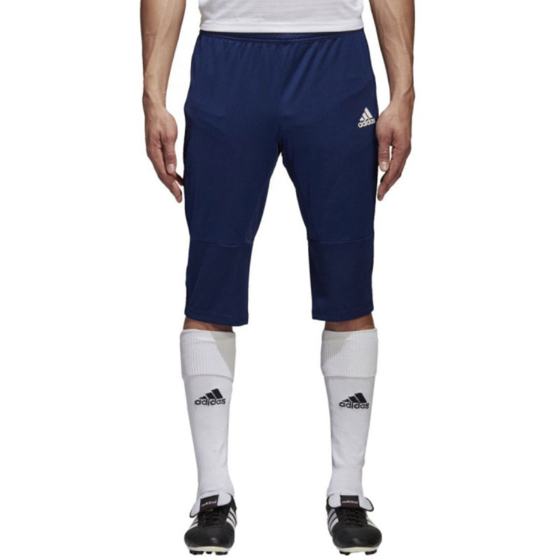 adidas Soccer/Football Training Running Sports Cropped Pants Blue CV8240