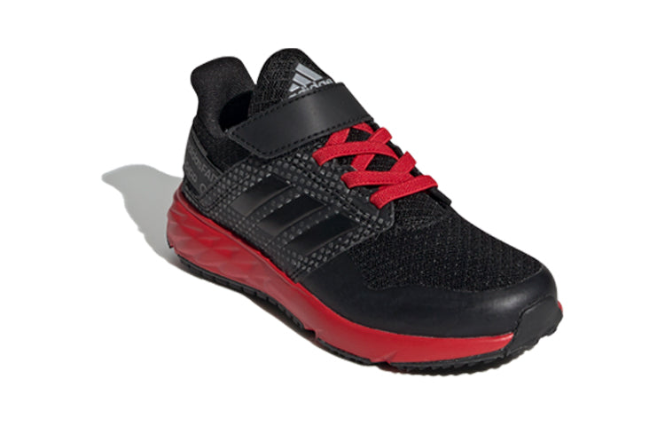 (GS) adidas FortaFaito EL K 'Black Red' EE7307