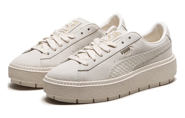 (WMNS) PUMA Suede Platform Trace Animal 'Cream y' 367814-02