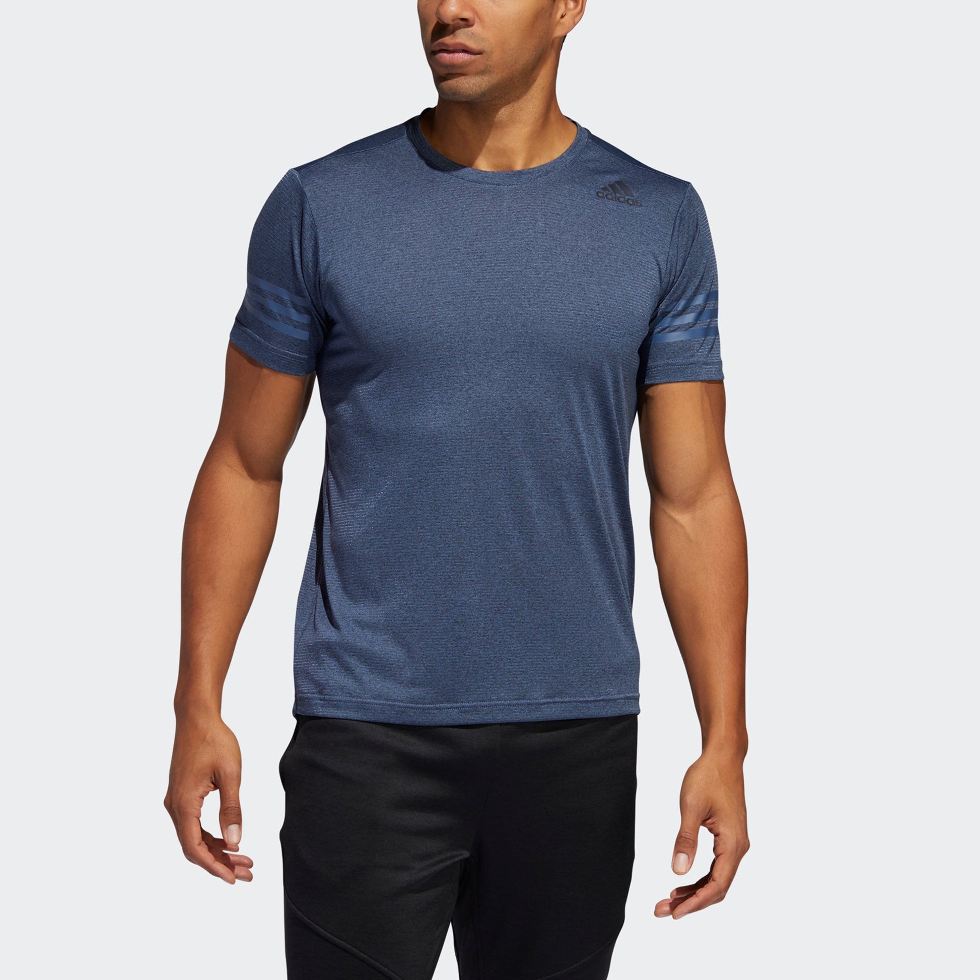adidas Freelift Cc Training Sports Quick Dry Short Sleeve Blue Gray EC1101